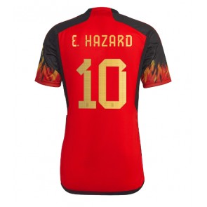 Belgia Eden Hazard #10 Hjemmedrakt VM 2022 Kortermet